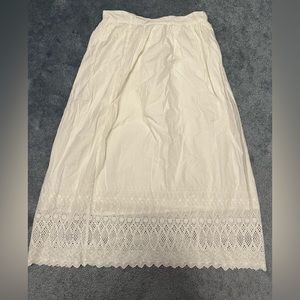 Gap White Midi Skirt Size 4